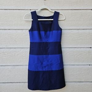 Nicole Miller vintage 90s blue striped sheath mini dress SEE MEASUREMENTS